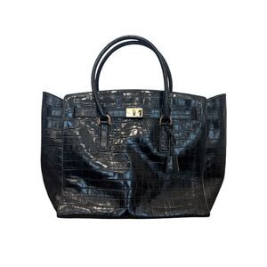 MICHAEL KORS Hamilton Crocodile-Embossed-Leather Weekender bag